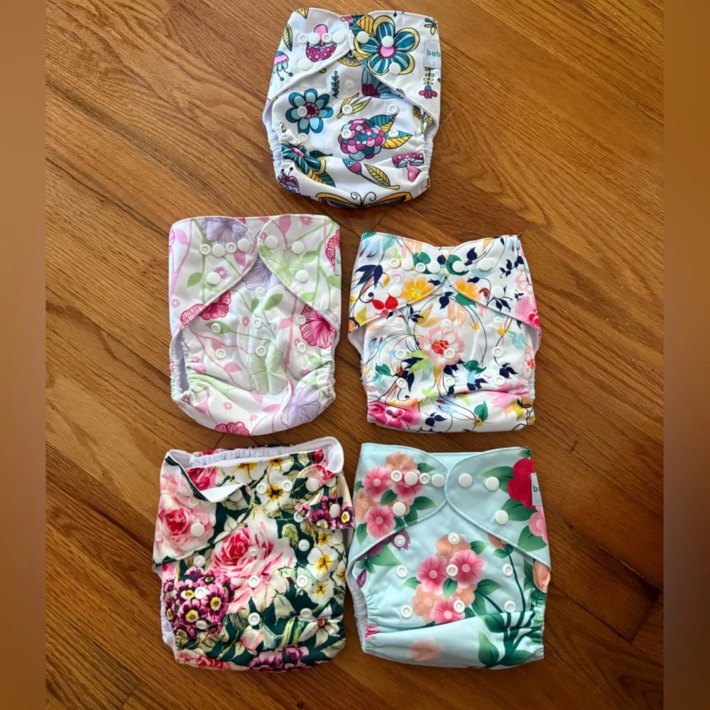 Babygoal NWOT Floral and Butterfly cloth Diaper Covers